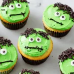Frankenstein Cupcakes Recipe for Halloween Fun
