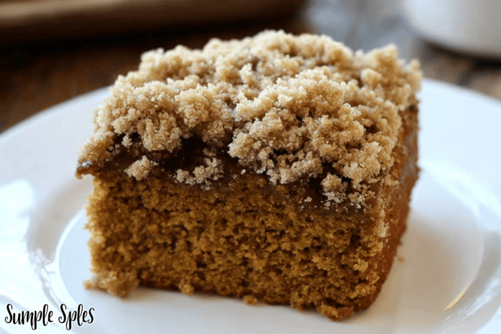 Gingerbread Coffee Cake with Crumble Topping