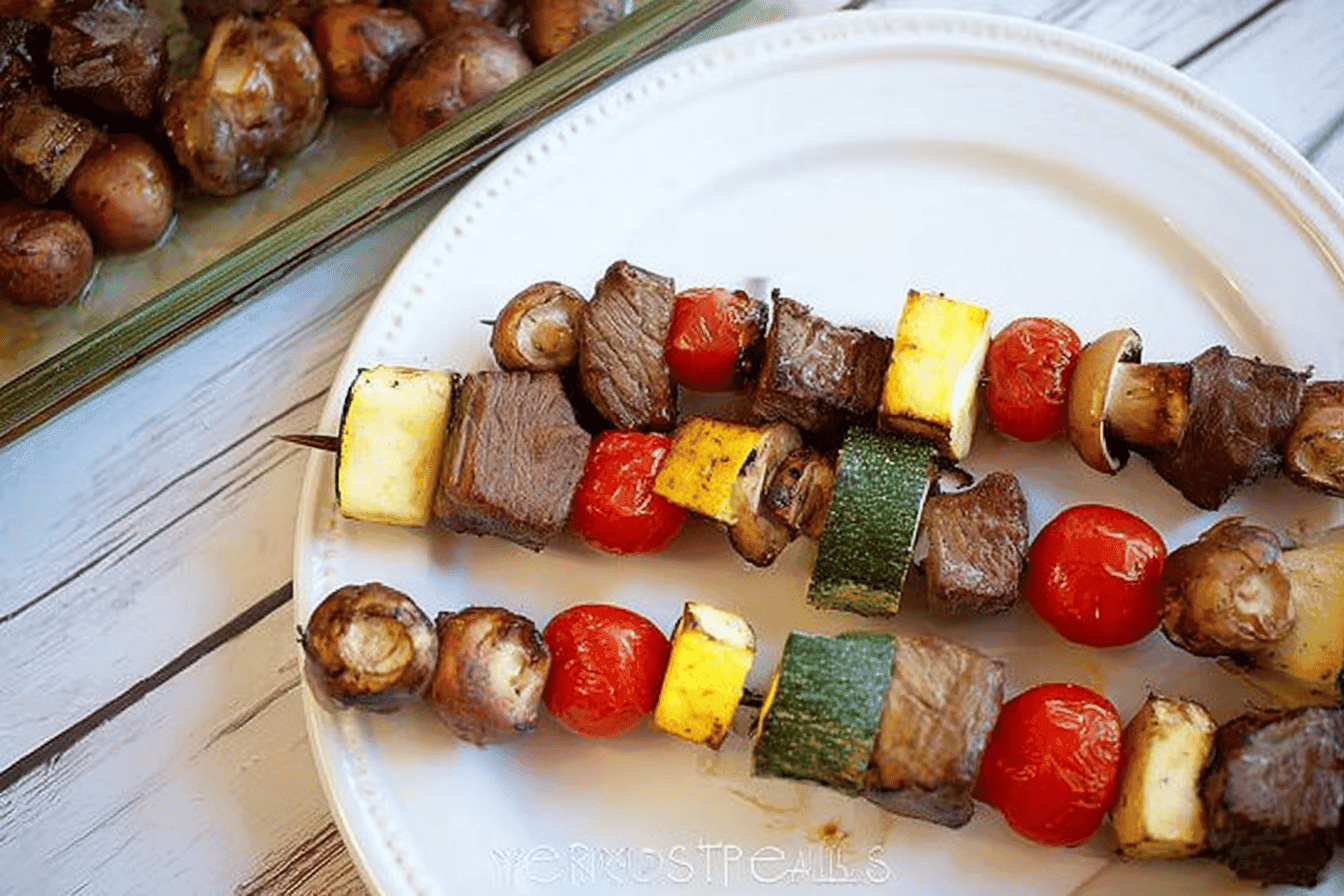 Grilled Beef and Veggie Kabobs Recipe