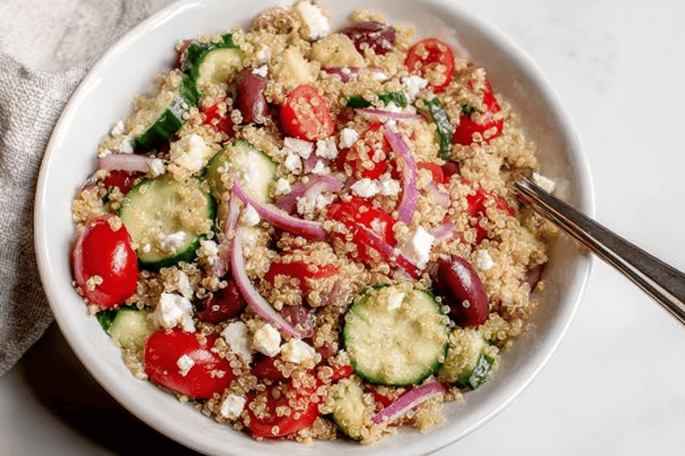 Healthy Greek Quinoa Salad Recipe