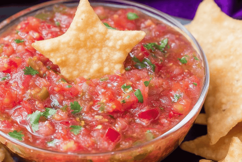 Homemade Salsa and Star Chips Recipe