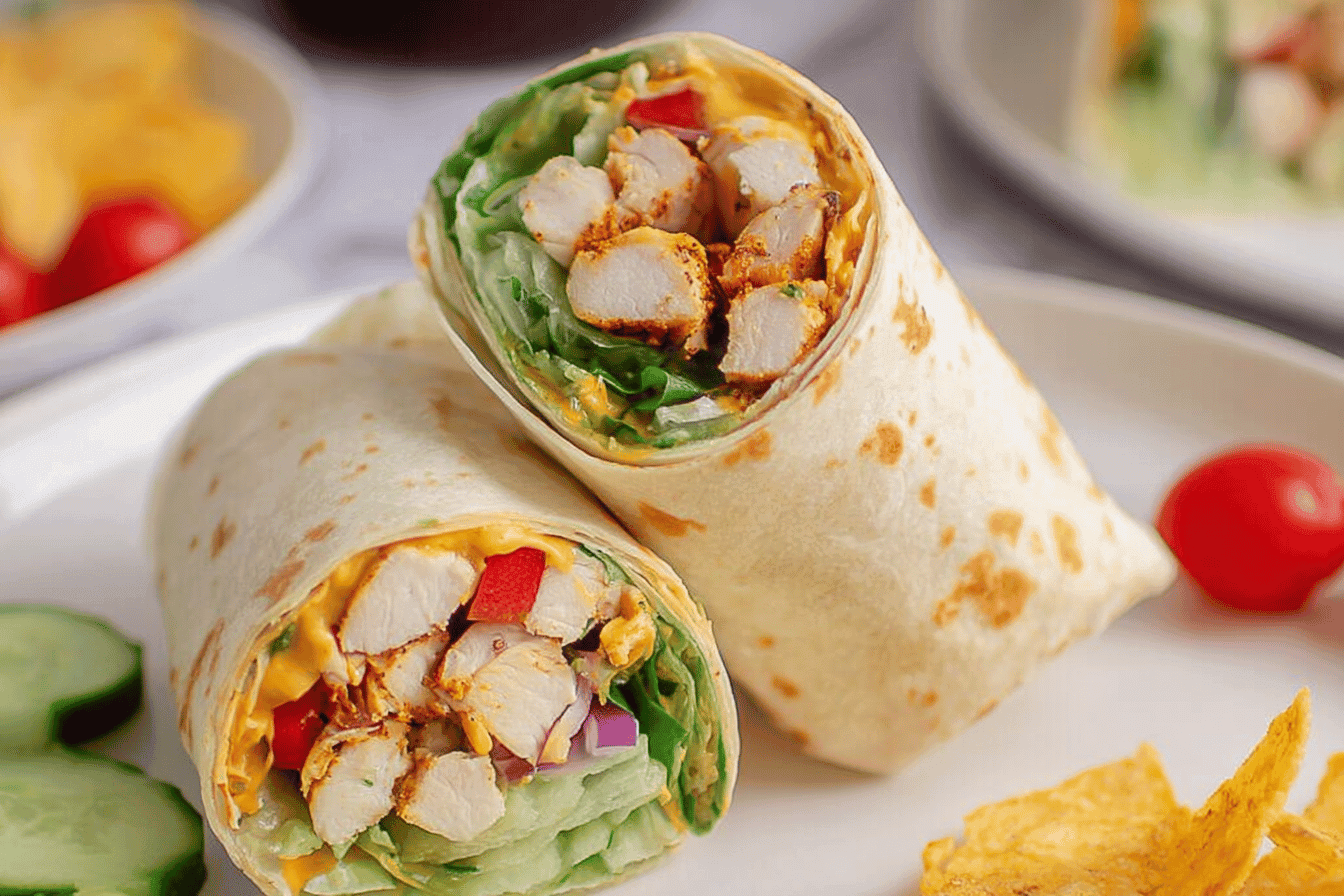 Honey Mustard Chicken Wrap Recipe Delight