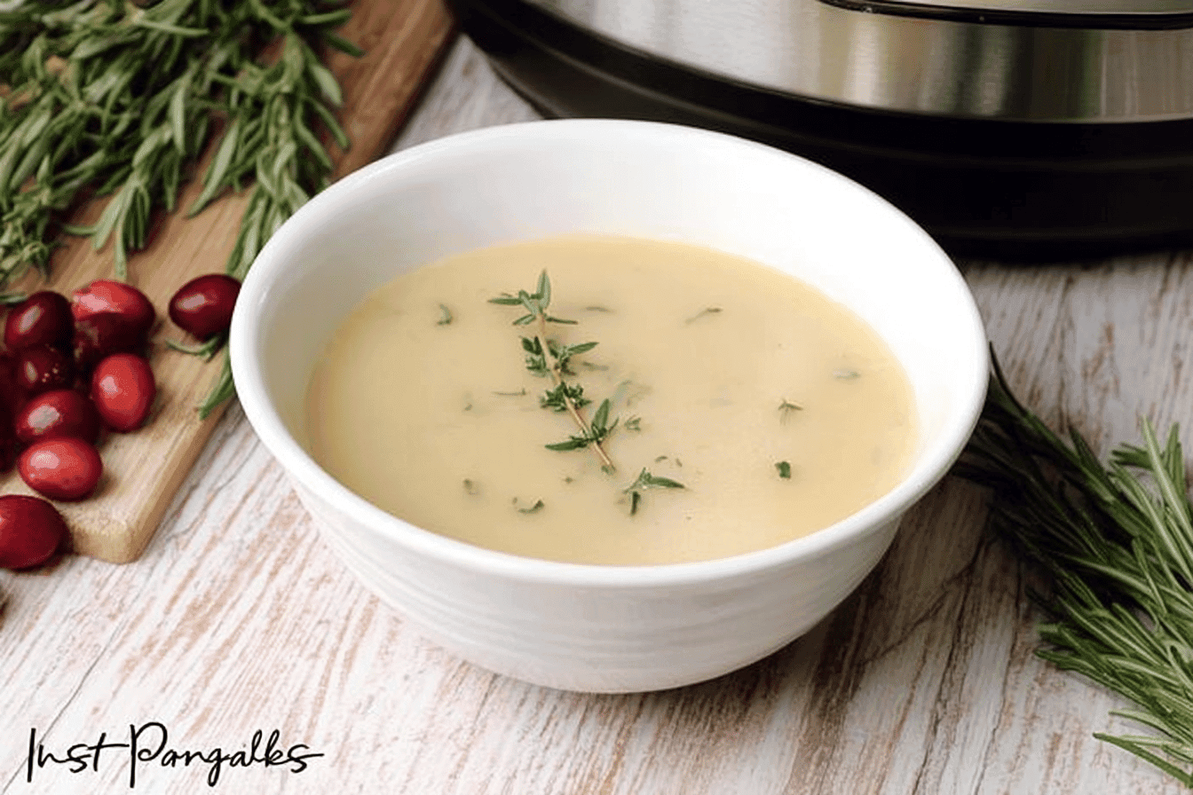 Instant Pot Herbed Turkey Gravy Recipe