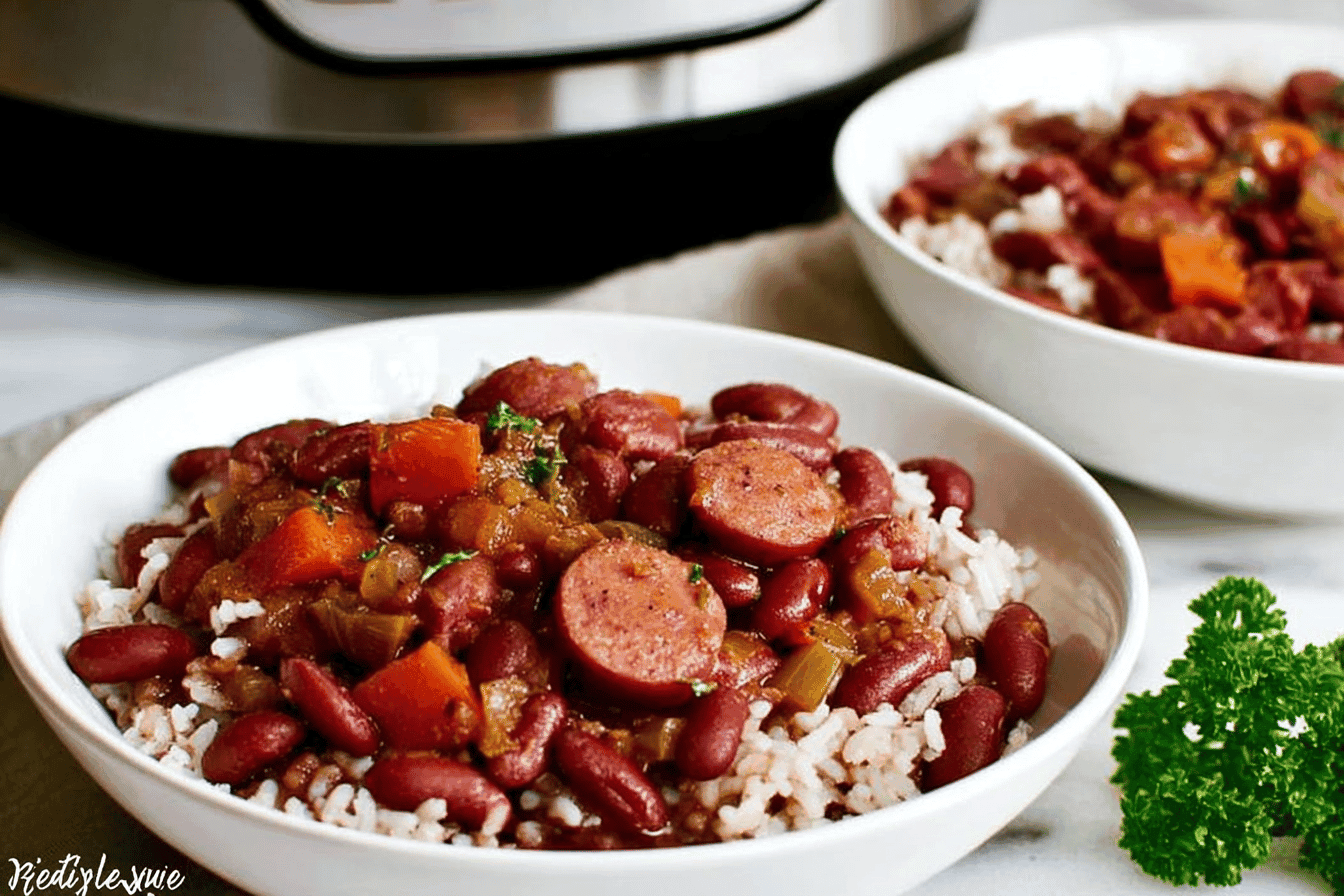 Instant Pot Red Beans, Rice, and Sausage Recipe