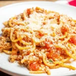 Instant Pot Spaghetti with Meat Sauce Recipe