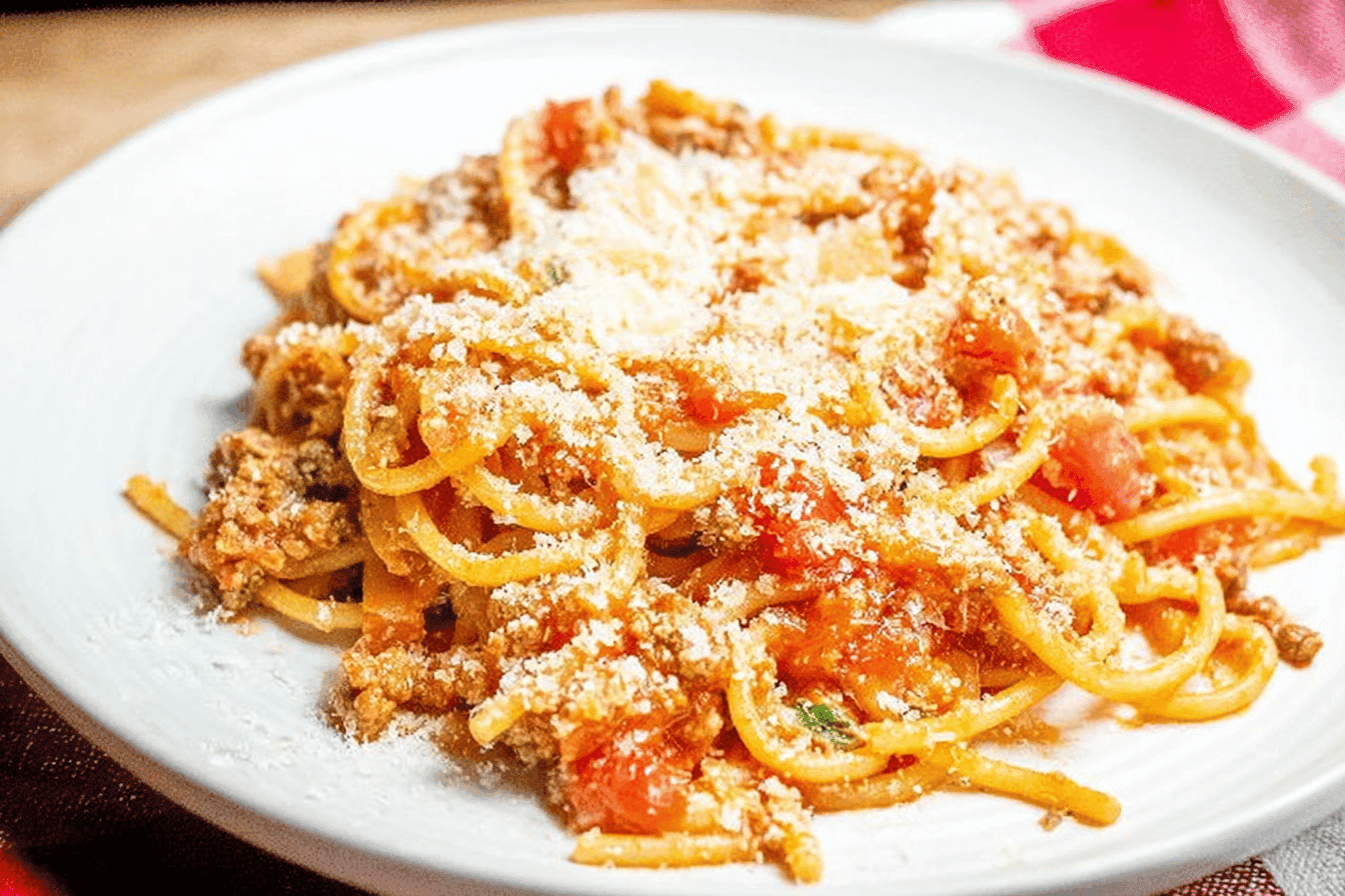 Instant Pot Spaghetti with Meat Sauce Recipe