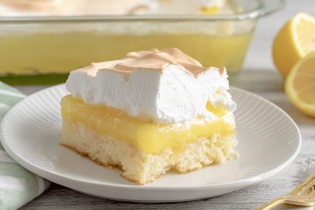 Lemon Meringue Poke Cake Recipe