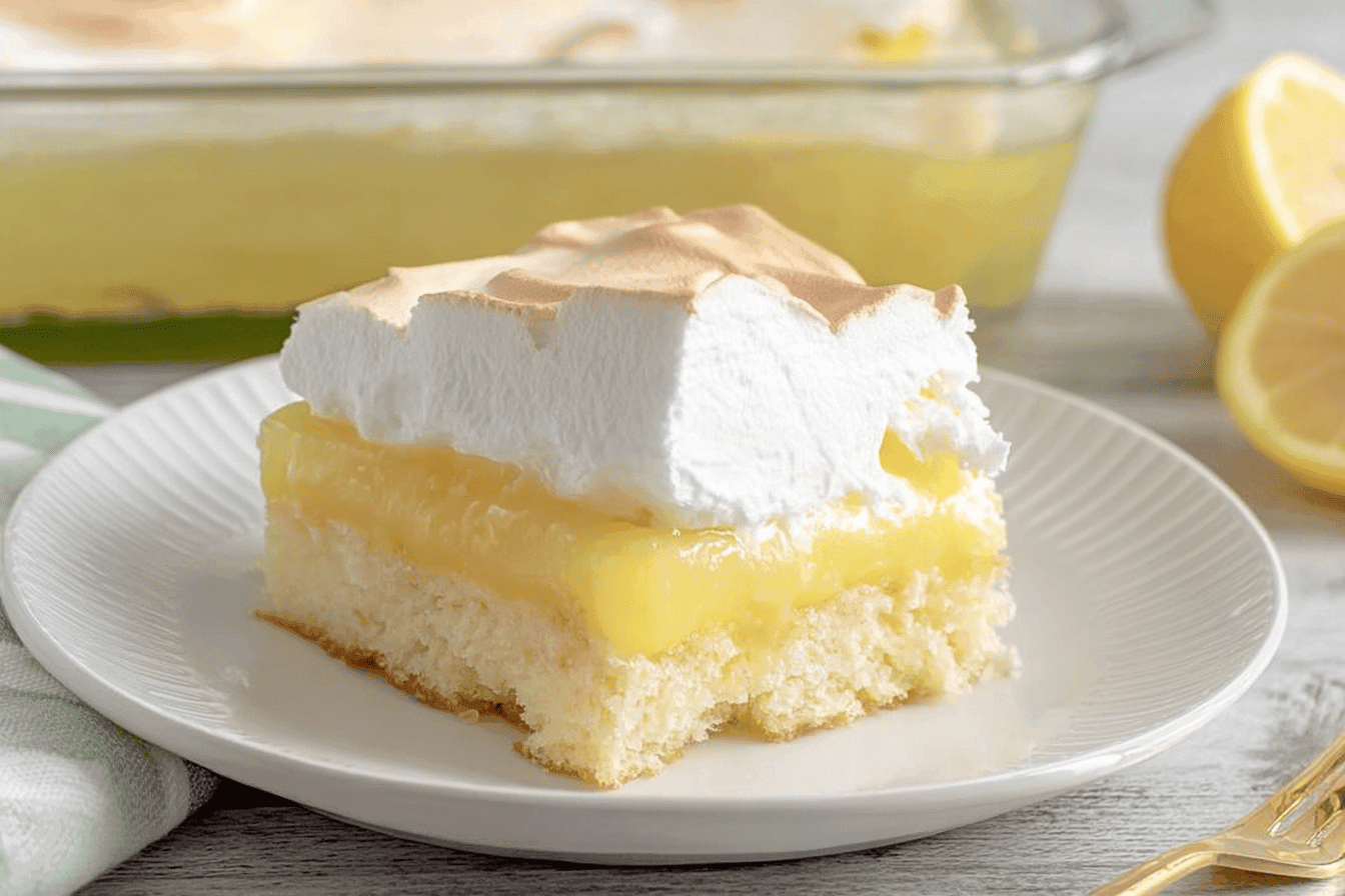Lemon Meringue Poke Cake Recipe