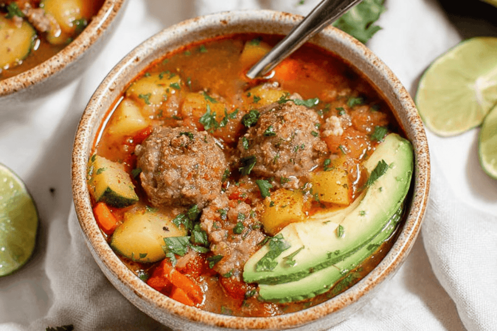 Mexican Meatball Soup Recipe Delight