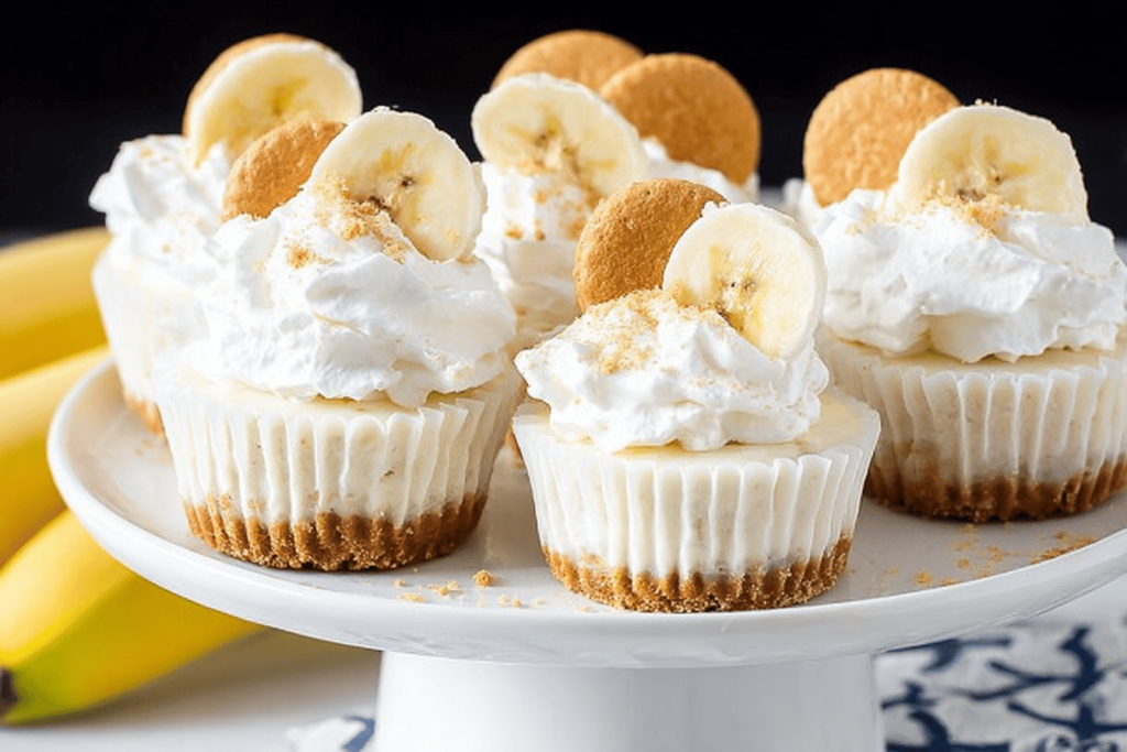 No-Bake Mini Banana Cheesecakes Recipe