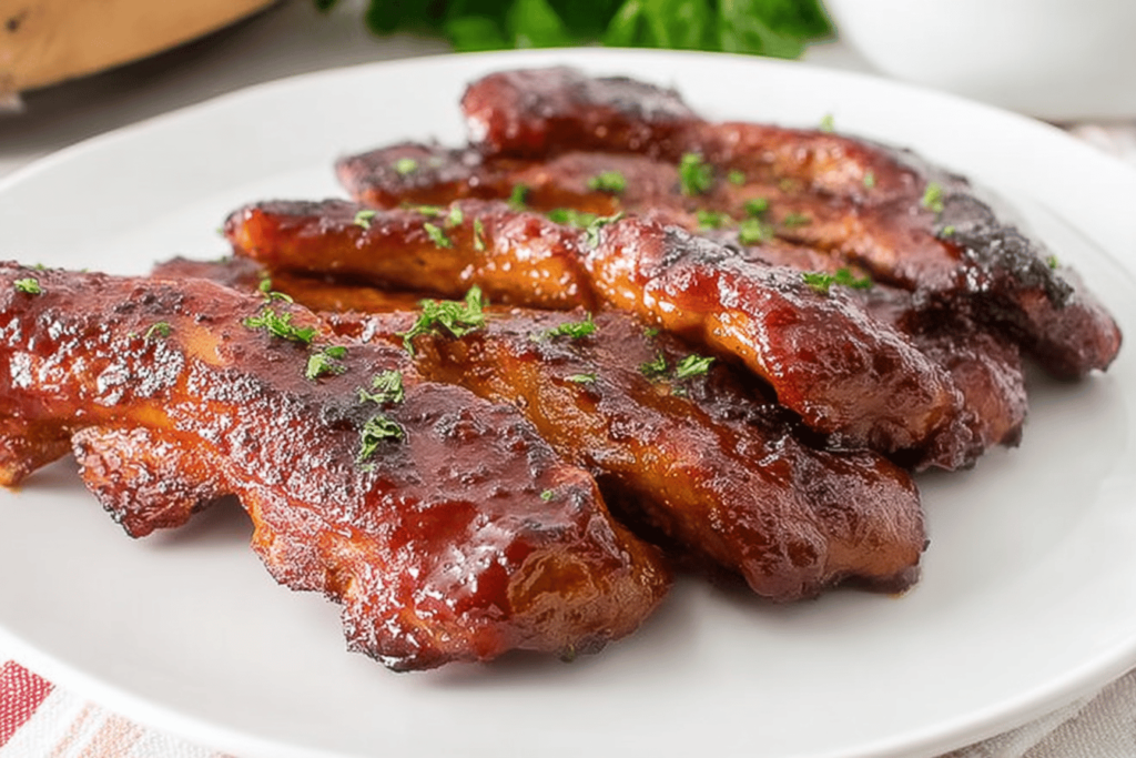 Oven-Baked BBQ Boneless Pork Ribs Recipe