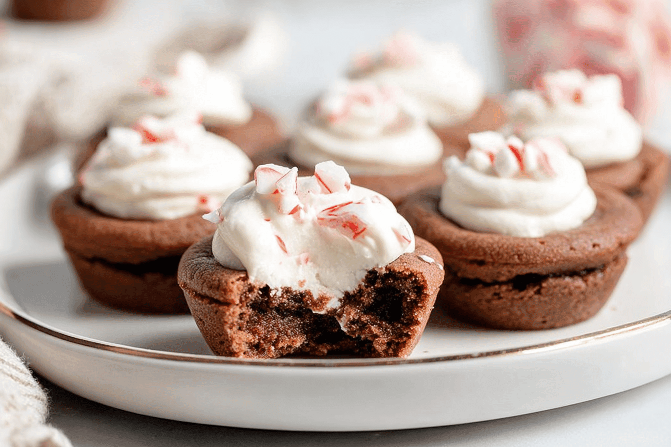 Peppermint Cheesecake Cookie Cups Recipe