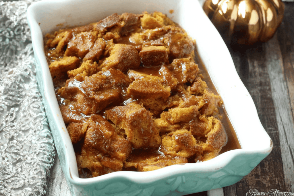 Pumpkin Maple Bread Pudding Delight