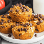Pumpkin Oat Muffins with Chocolate Chips