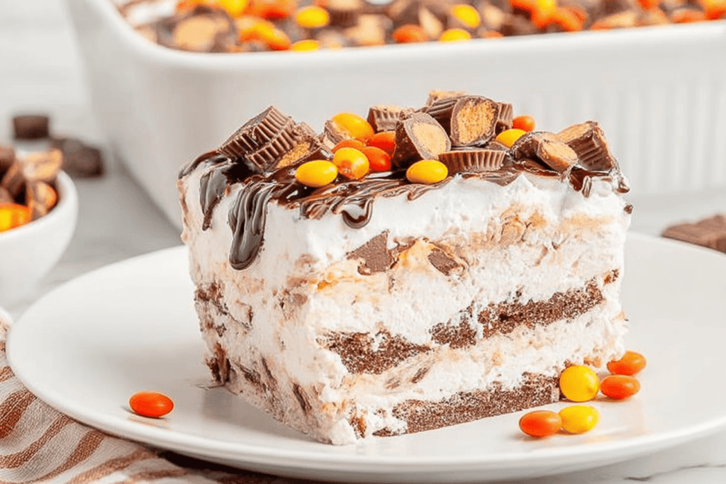 Reese's Ice Cream Sandwich Cake Recipe