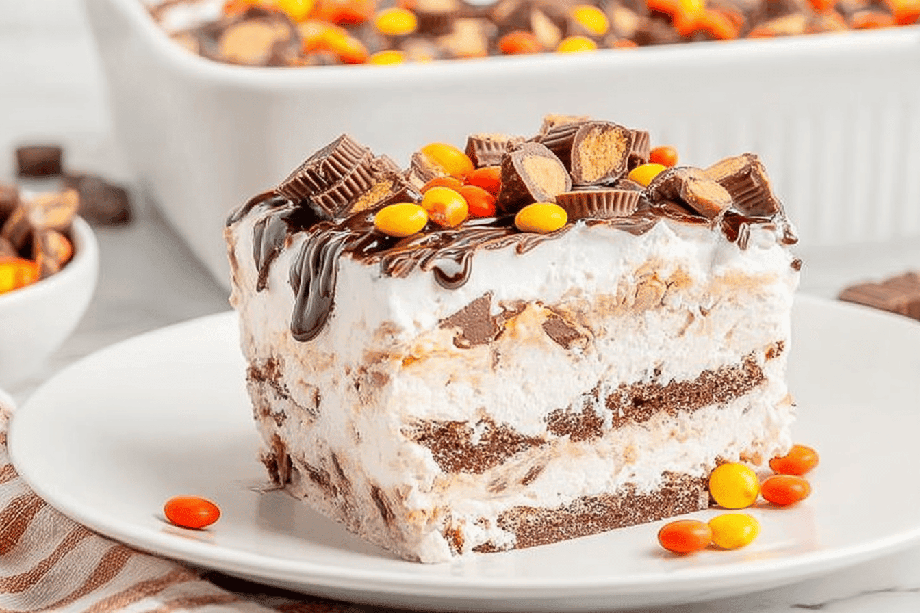 Reese's Ice Cream Sandwich Cake Recipe