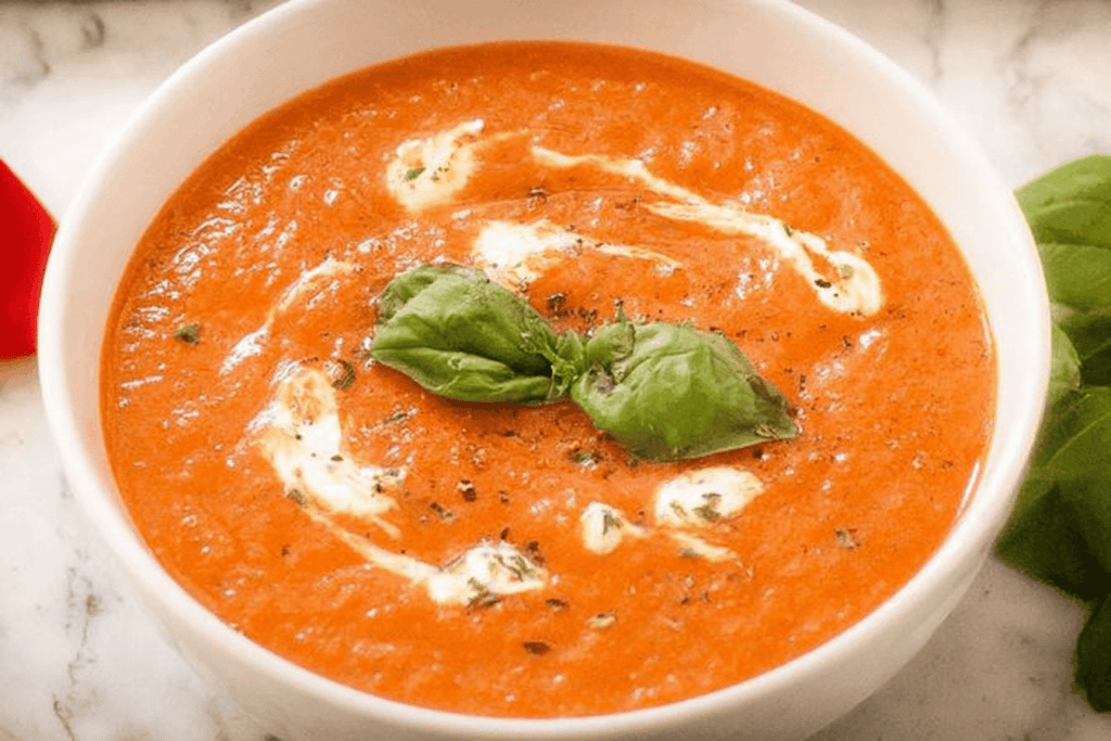 Roasted Red Pepper Soup Recipe Delight