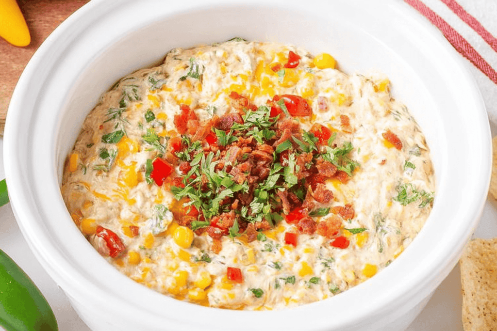 Slow Cooker Queso Jalapeno Popper Dip Recipe