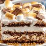 S'mores Ice Cream Sandwich Cake Recipe
