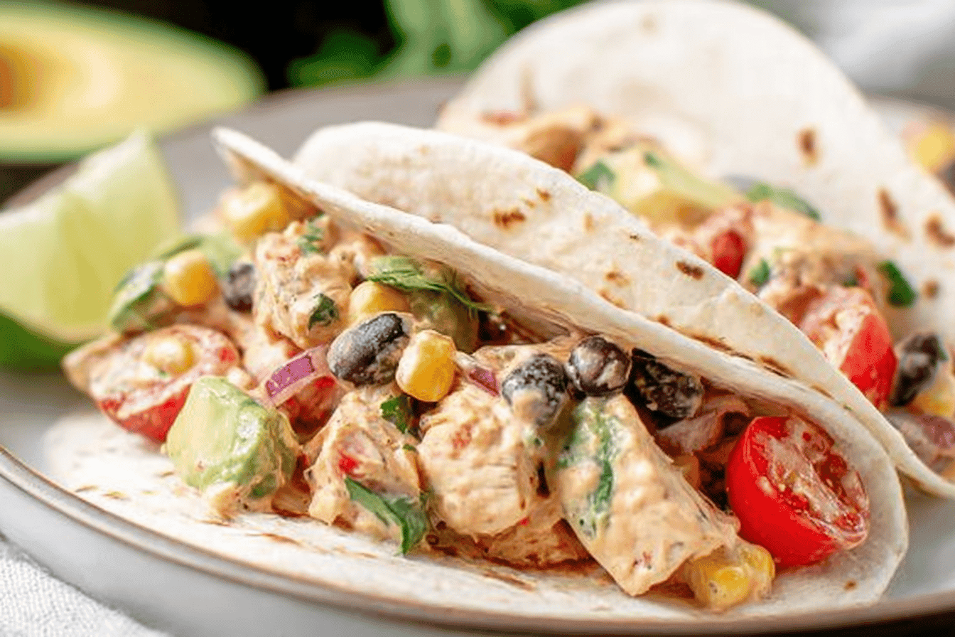 Southwest Chicken Salad Tacos Recipe