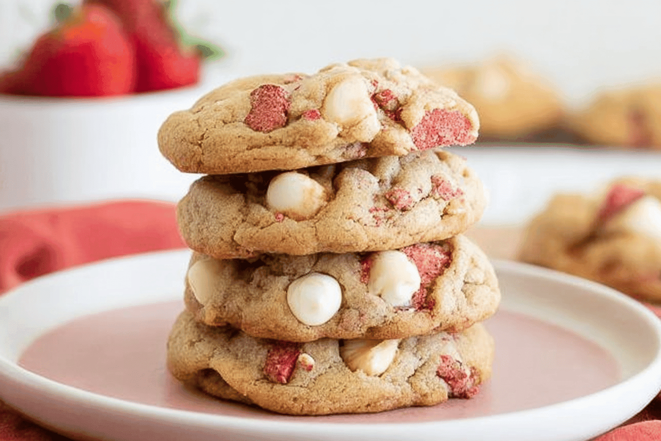 Strawberry White Chocolate Cookie Recipe