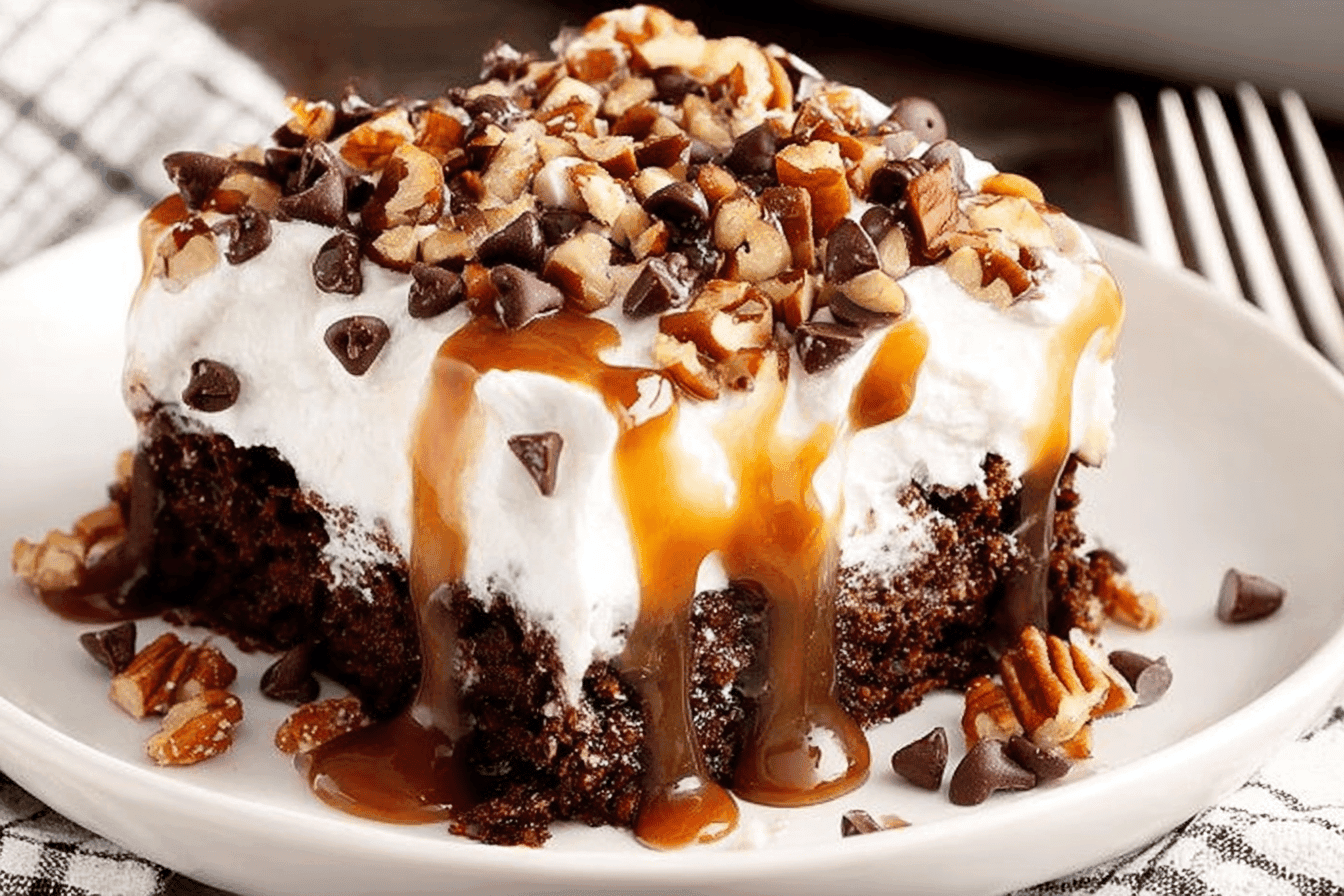 Turtle Poke Cake Recipe Delight