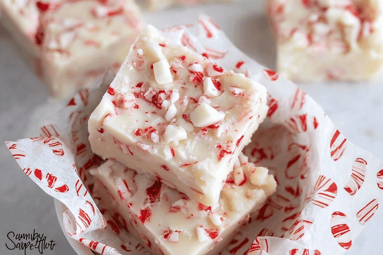 White Chocolate Peppermint Fudge Recipe
