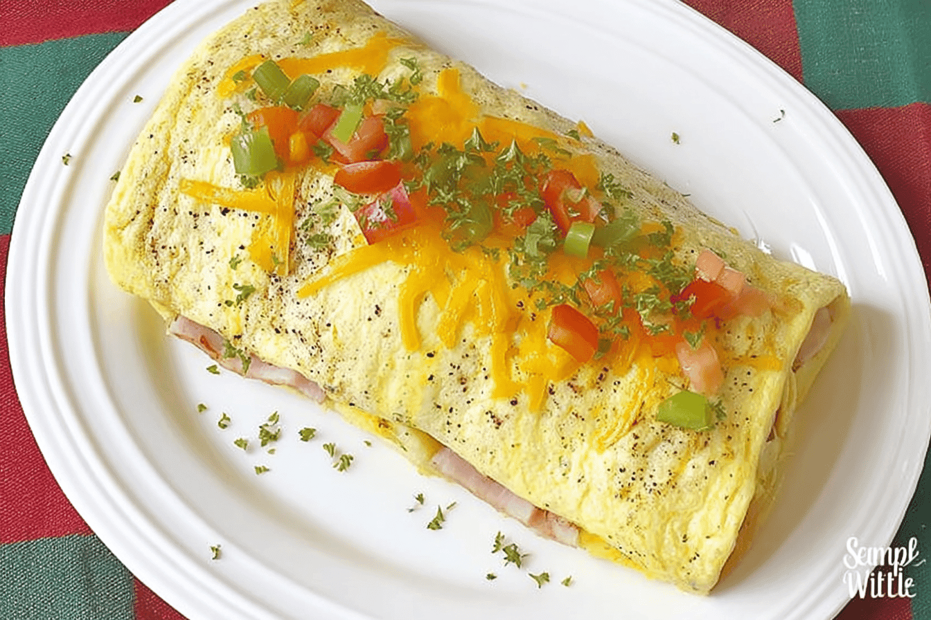 Baked Western Omelet Roll Recipe