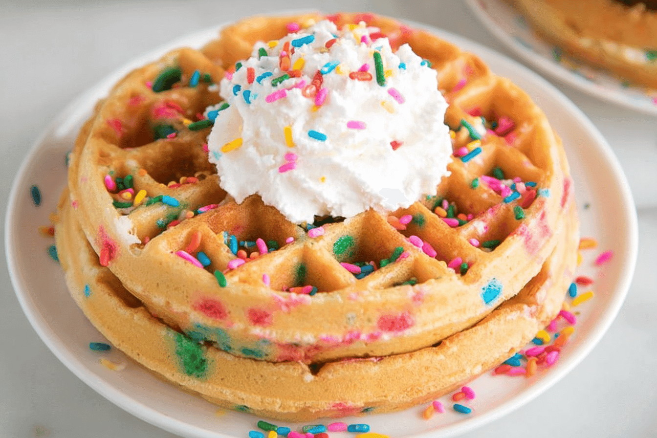 Birthday Cake Waffles Recipe for Celebrations