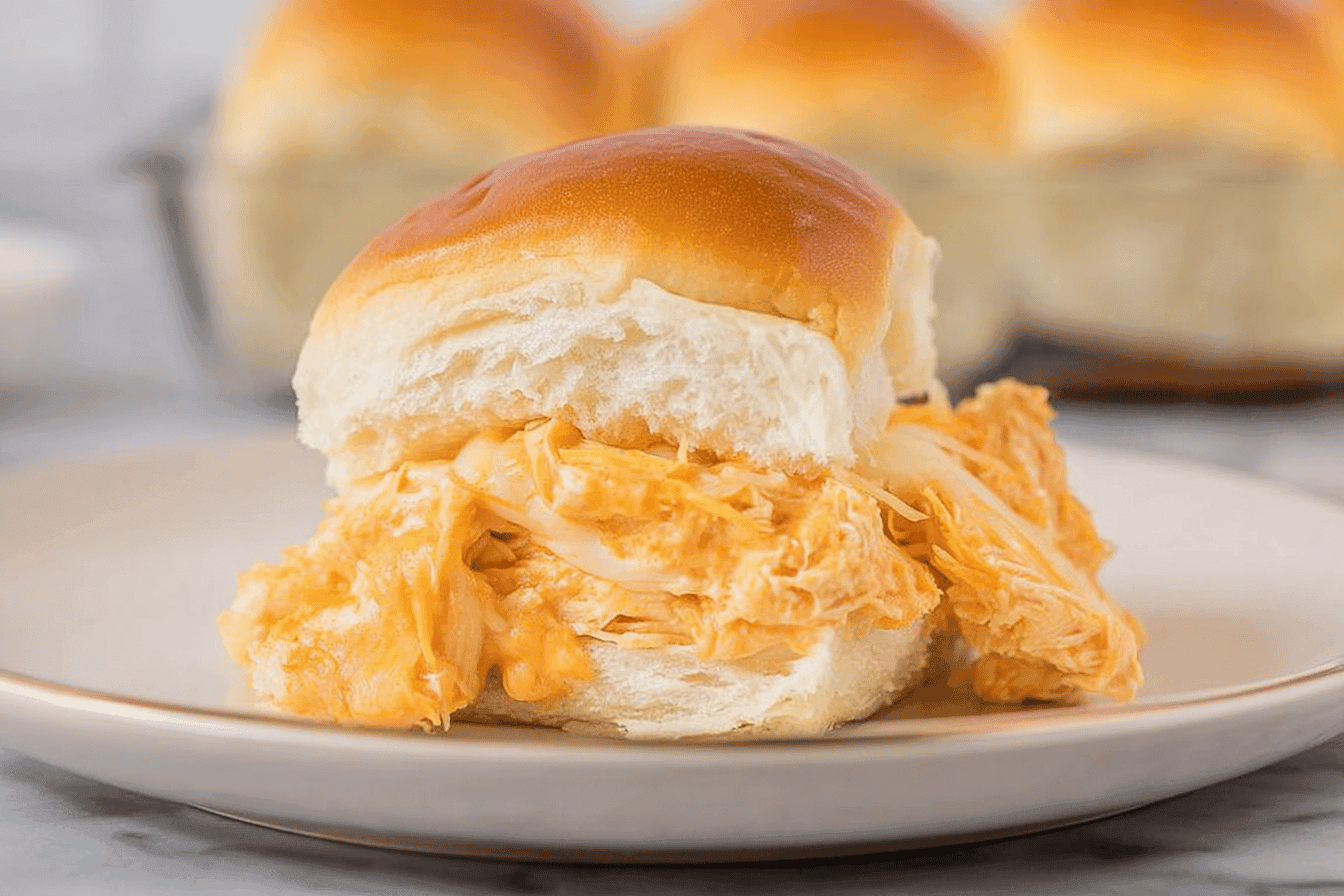 Buffalo Chicken Sliders on Hawaiian Rolls Recipe