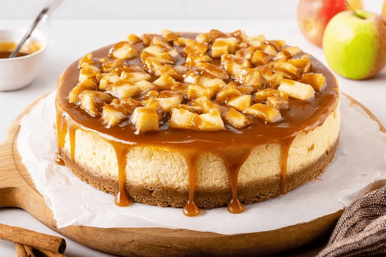 Caramel Apple Cheesecake Recipe Delight