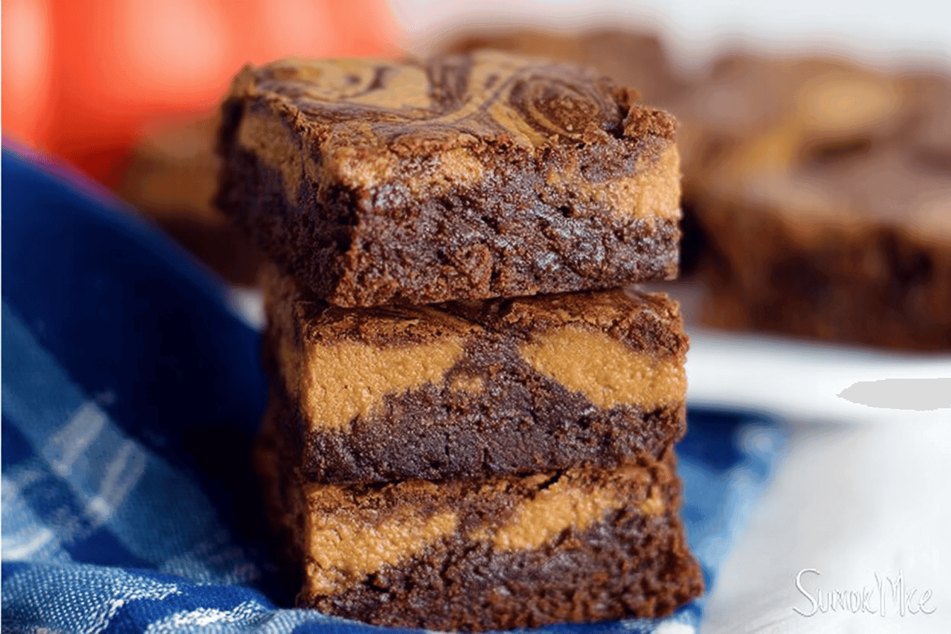 Chocolate Pumpkin Swirl Brownies Recipe Delight