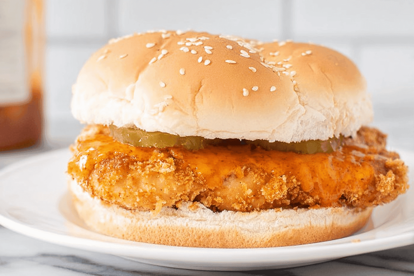 Crispy Air Fryer Buffalo Chicken Sandwich Recipe