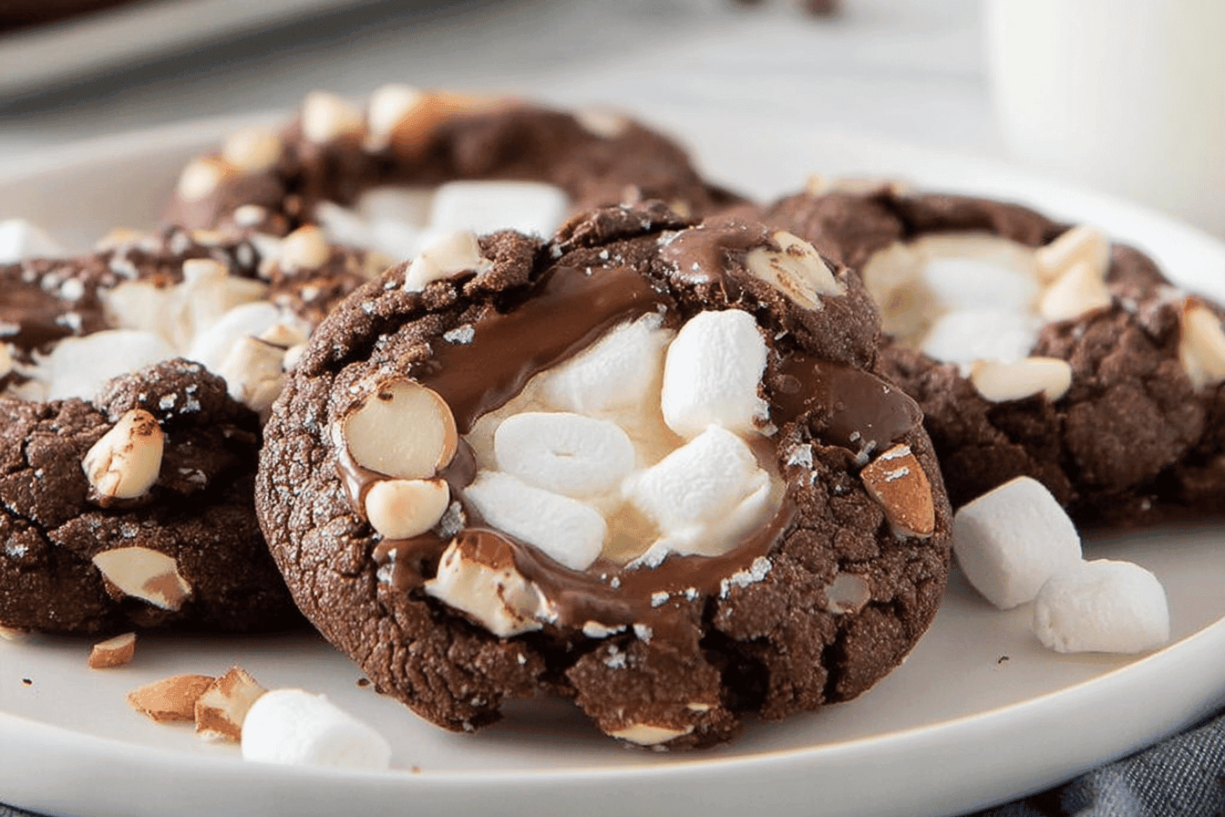 Delicious Chocolate Rocky Road Cookies Recipe