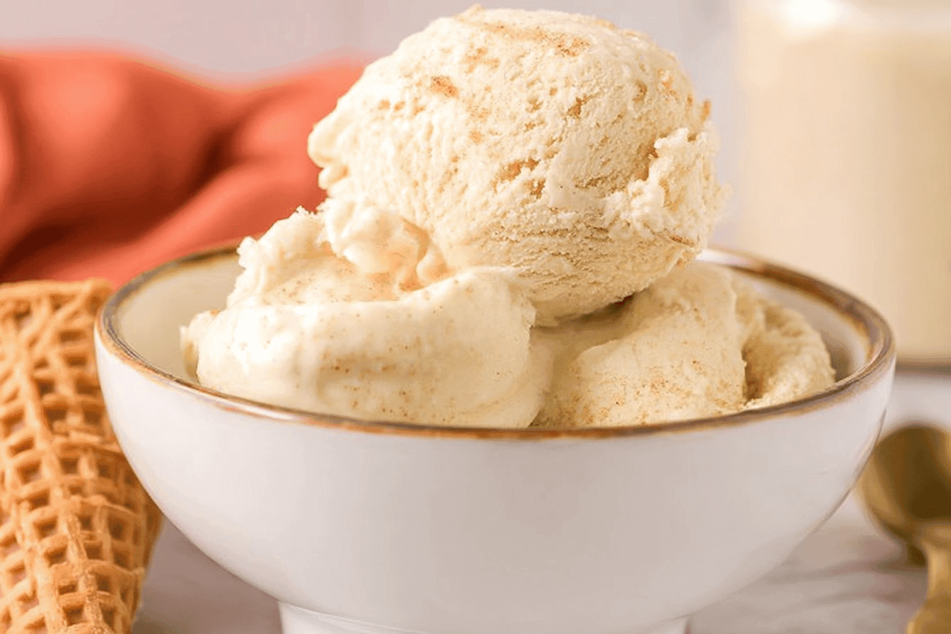 Delicious Homemade Eggnog Ice Cream Recipe