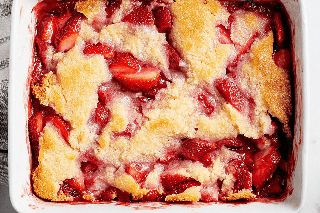Delicious Homemade Strawberry Cobbler Recipe