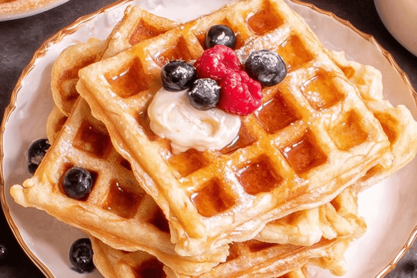 Delicious Homemade Waffles Recipe for Breakfast