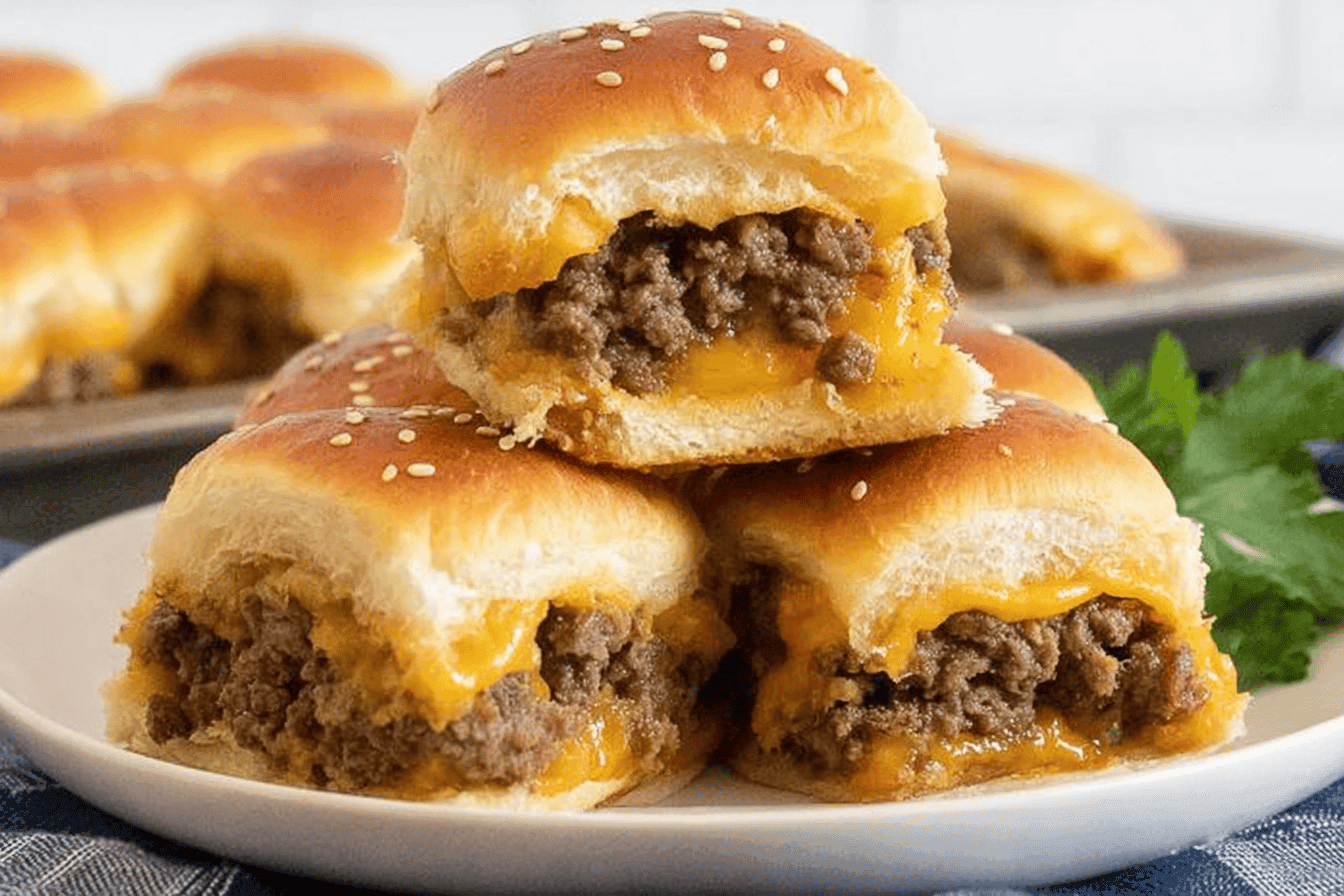 Easy Cheeseburger Sliders Recipe for Parties
