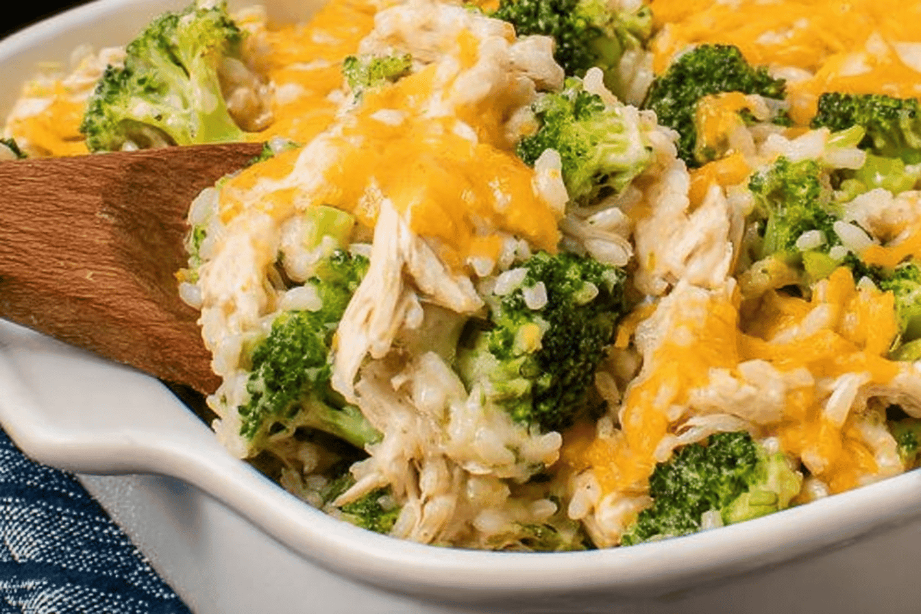 Easy Chicken Broccoli Rice Casserole Recipe