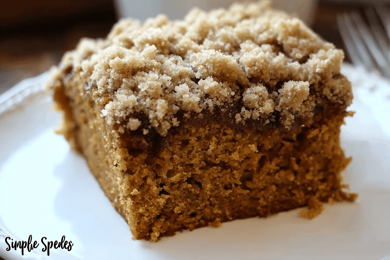 Gingerbread Coffee Cake with Crumble Topping