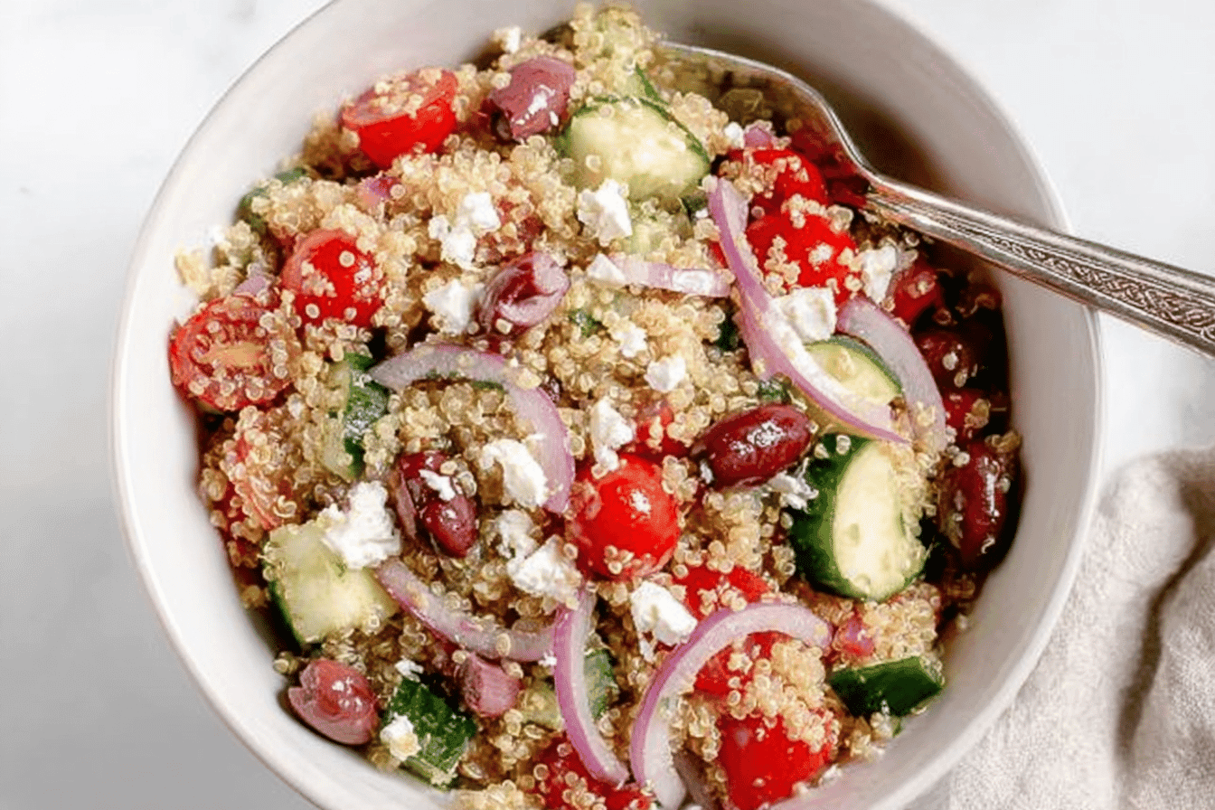Healthy Greek Quinoa Salad Recipe