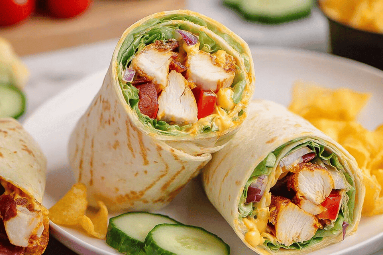 Honey Mustard Chicken Wrap Recipe Delight