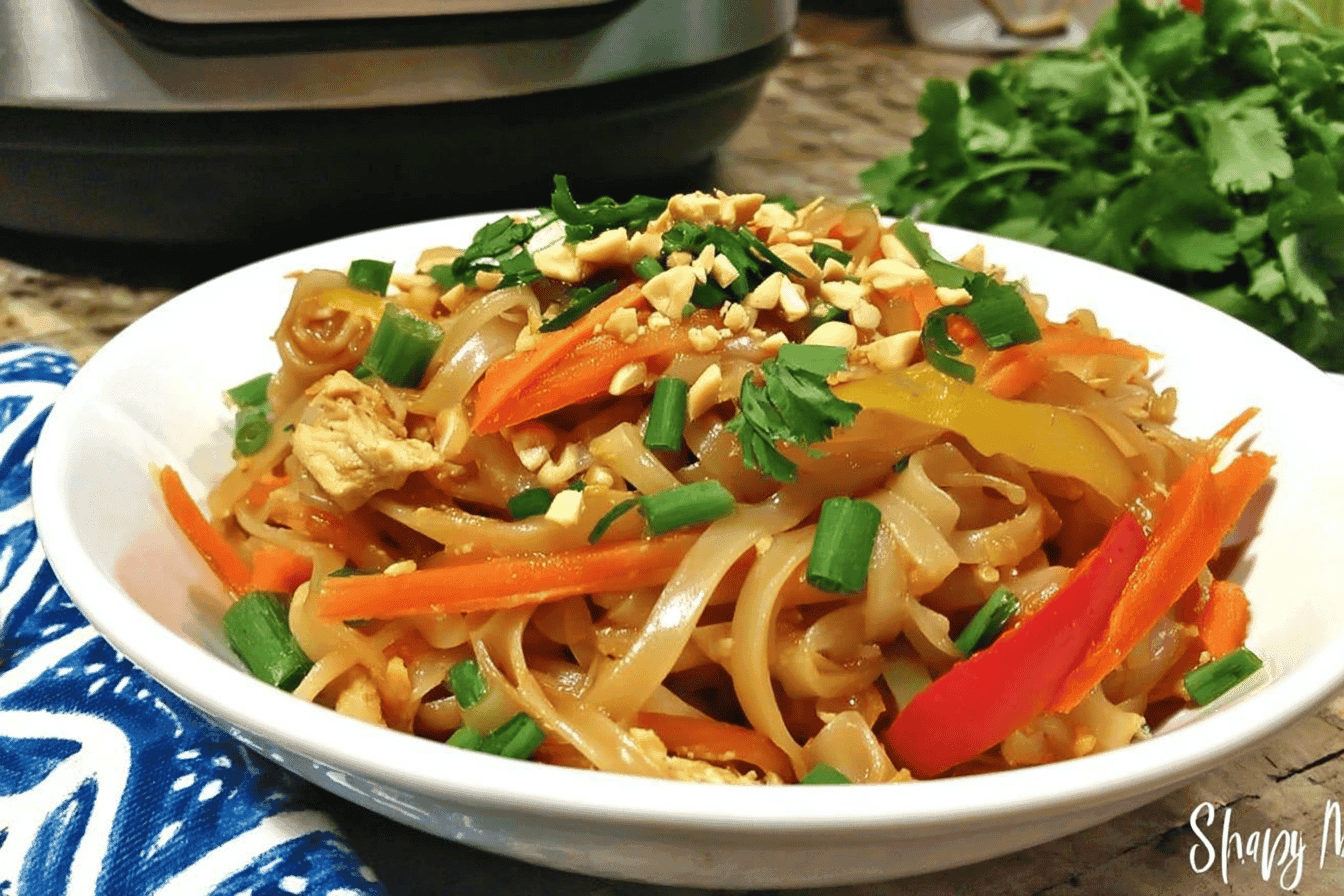Instant Pot Chicken Pad Thai Recipe