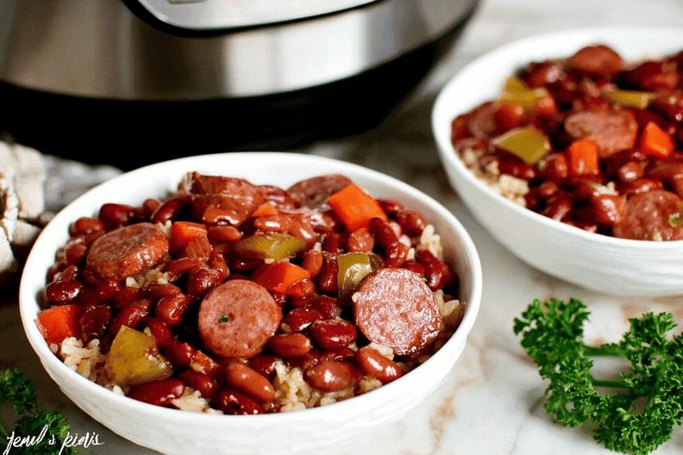 Instant Pot Red Beans, Rice, and Sausage Recipe