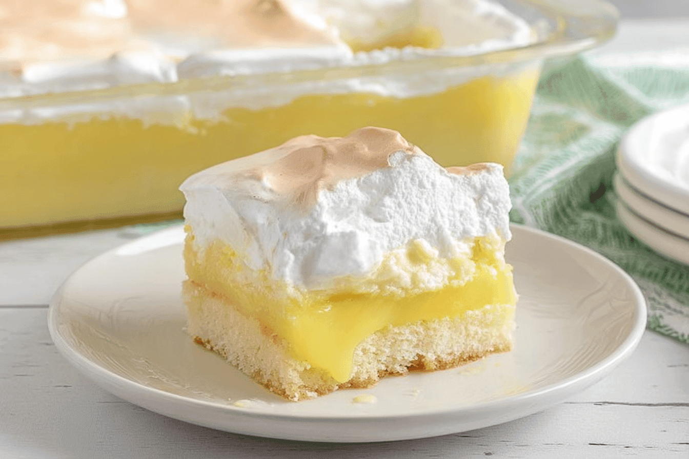 Lemon Meringue Poke Cake Recipe
