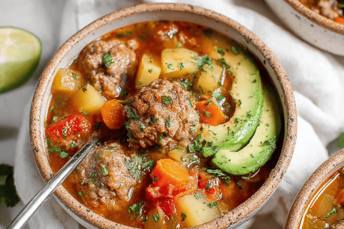 Mexican Meatball Soup Recipe Delight