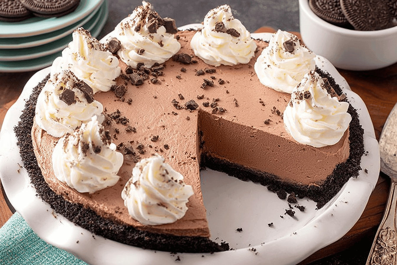 No-Bake Chocolate Cheesecake Pie Recipe