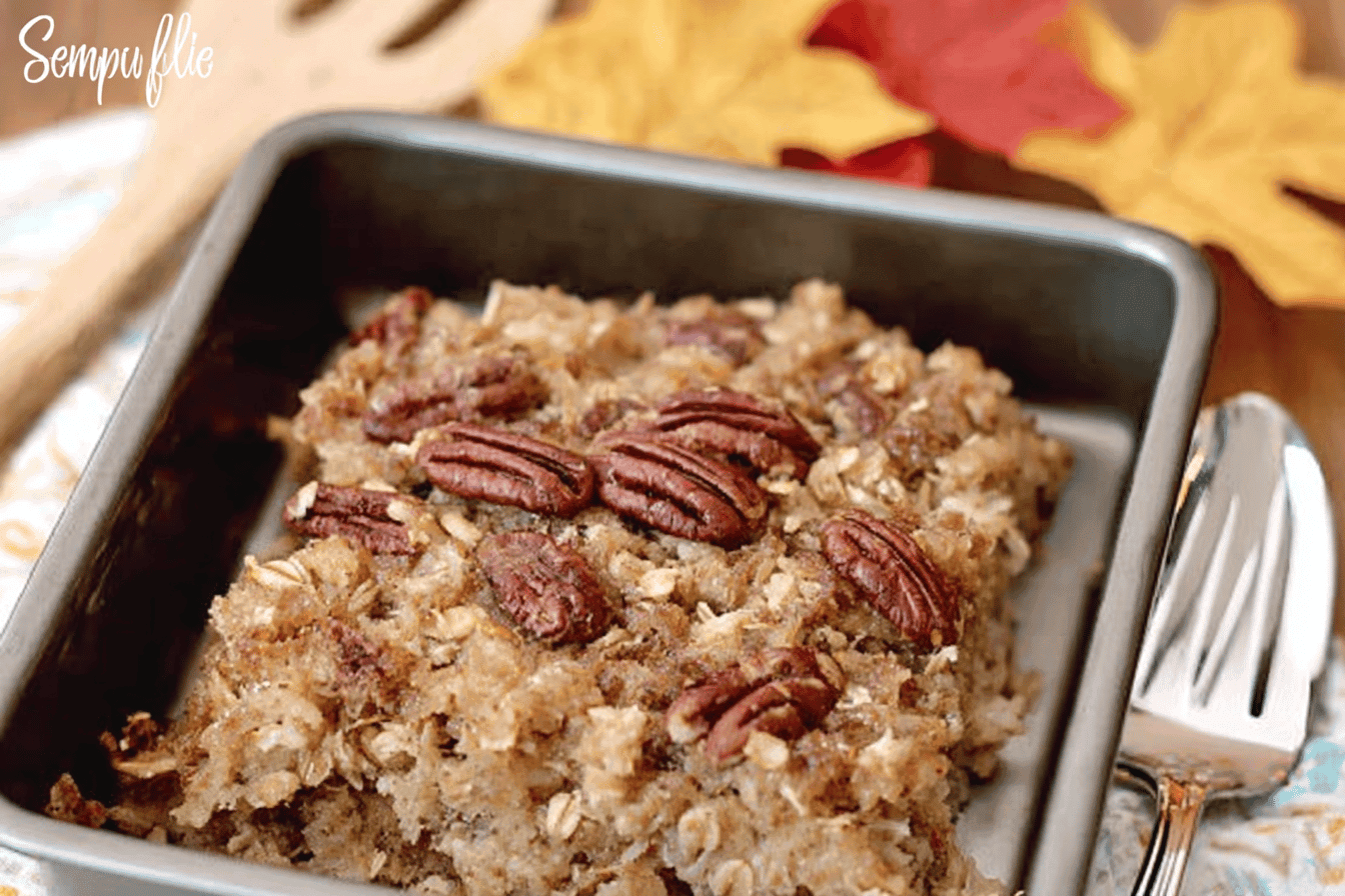 Oatmeal Cake with Coconut Pecan Frosting Recipe