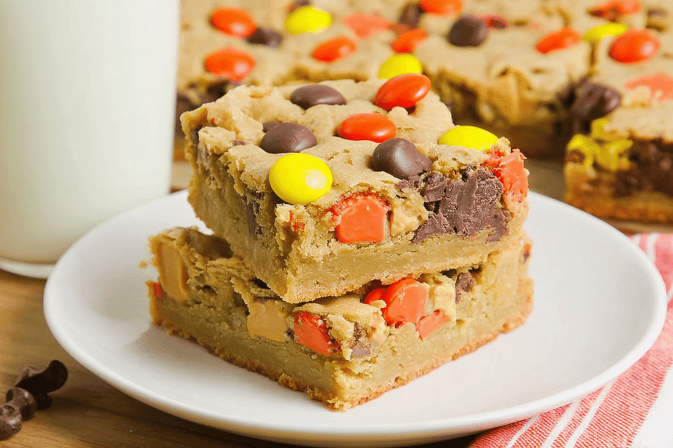 Reese's Pieces Bars Recipe Delight