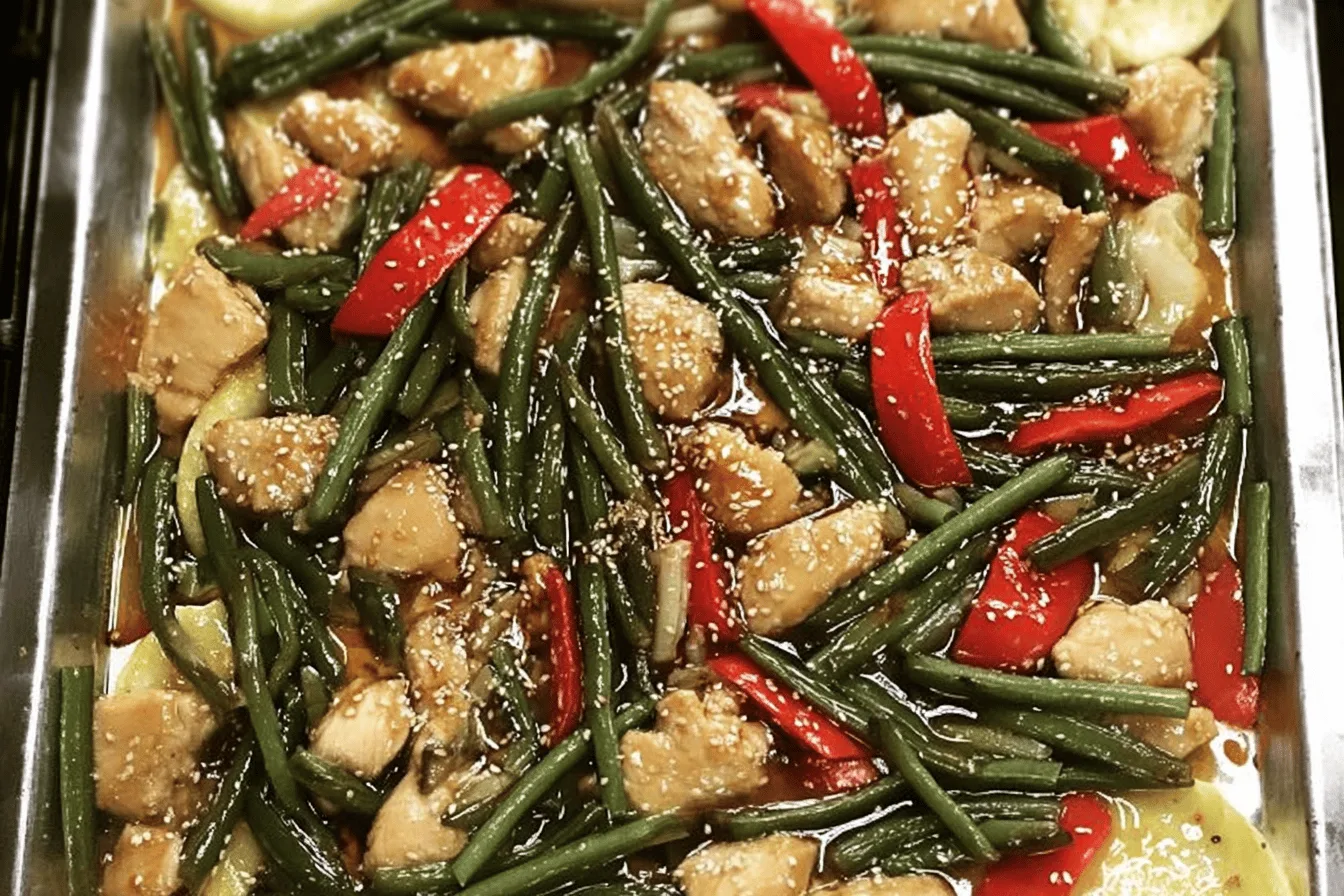 Sheet Pan Chinese Chicken with Green Beans Recipe